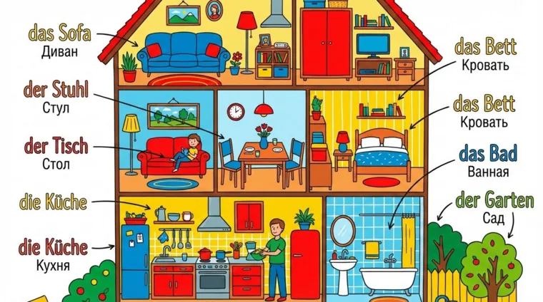 Немецкая лексика по теме «Дом и жильё»