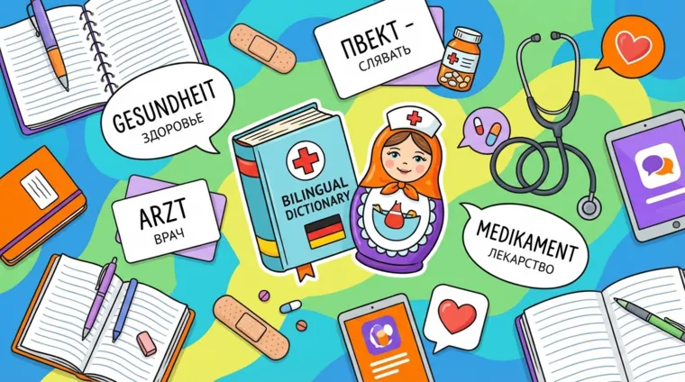 Немецкая лексика на тему «Здоровье и медицина»