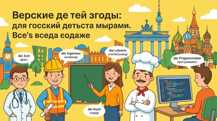 Профессии на немецком языке с переводом