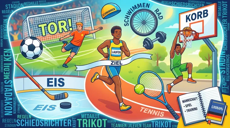 Лексика на тему «Спорт» на немецком языке