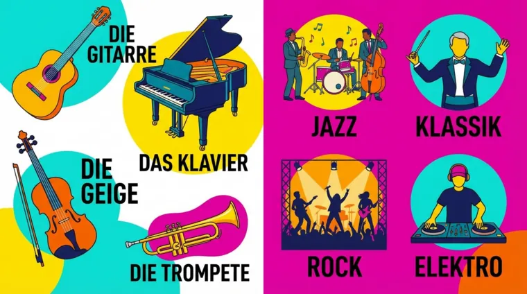 Музыкальные инструменты и жанры на немецком