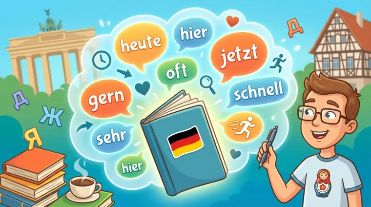 Наречия в немецком языке: топ слов