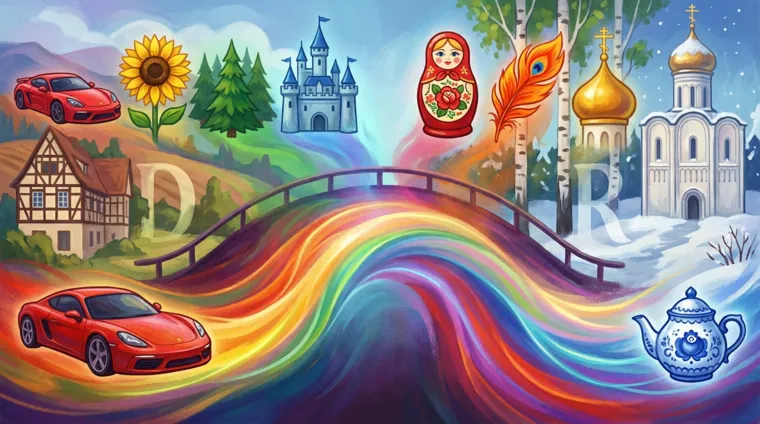 Цвета на немецком языке: названия и согласование