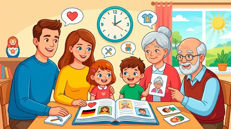 Семья на немецком языке: словарь для новичков