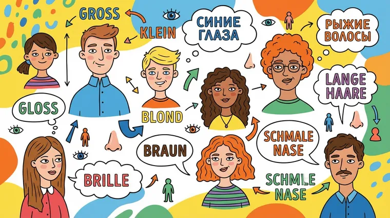 Как описать внешность на немецком