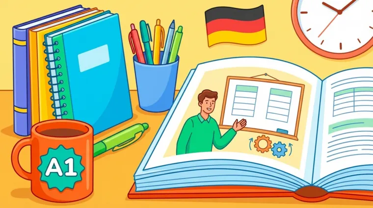 Настоящее время глаголов в немецком: спряжение A1