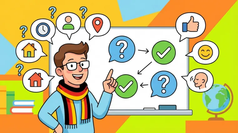 Простые вопросы на немецком языке: как задать и ответить