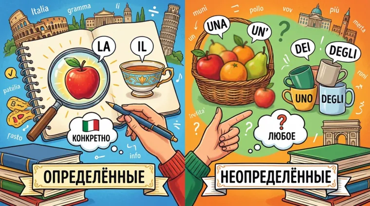 Артикли в итальянском языке: определённые и неопределённые