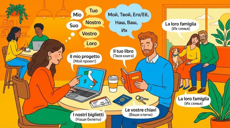 Притяжательные местоимения в итальянском языке