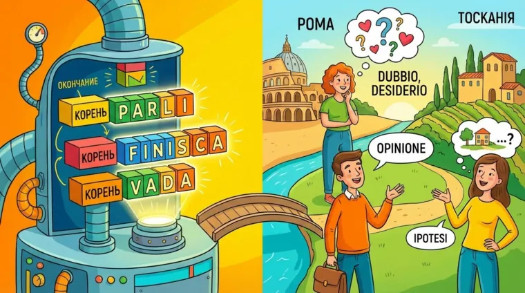 Presente del Congiuntivo: образование и употребление