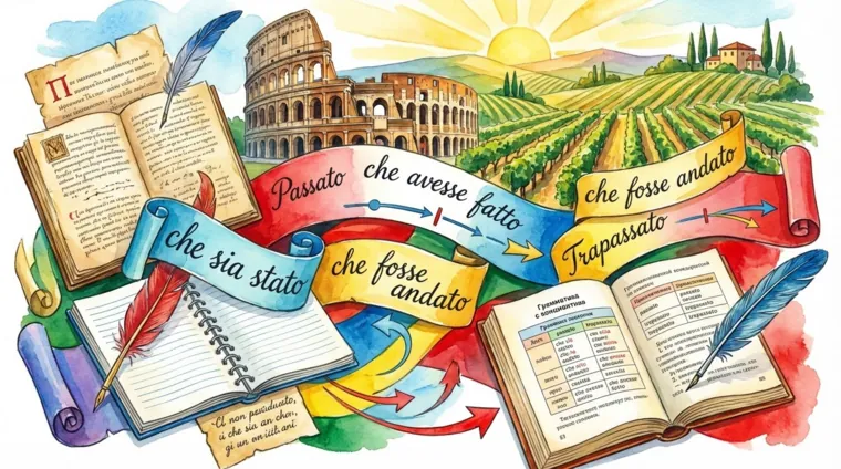 Passato e Trapassato del Congiuntivo: объяснение и примеры