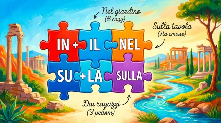 Артикли с предлогами: слияние и примеры