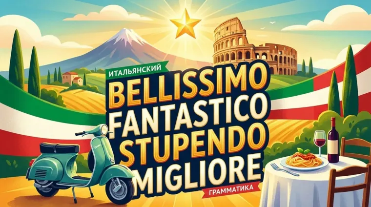 Превосходная степень прилагательных в итальянском языке