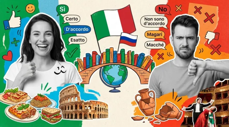 Как выразить согласие и несогласие по-итальянски