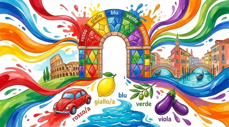 Цвета на итальянском языке: названия, согласование, примеры