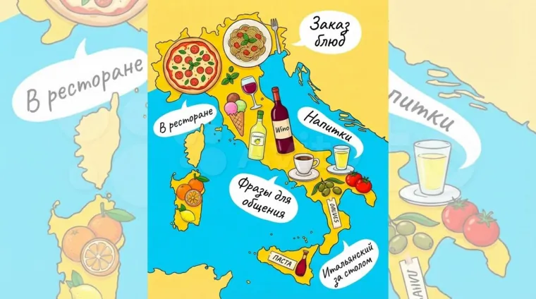 Еда и напитки на итальянском языке: словарь и выражения