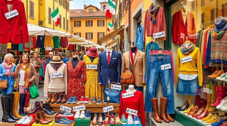 Лексика по теме «Одежда и обувь» на итальянском языке