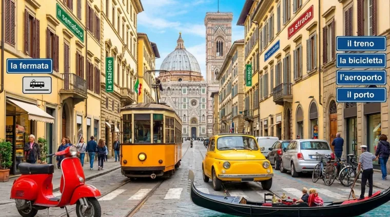 Лексика по теме «Город и транспорт» на итальянском