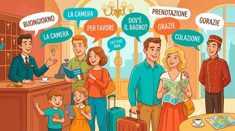 В отеле: слова и фразы на итальянском языке