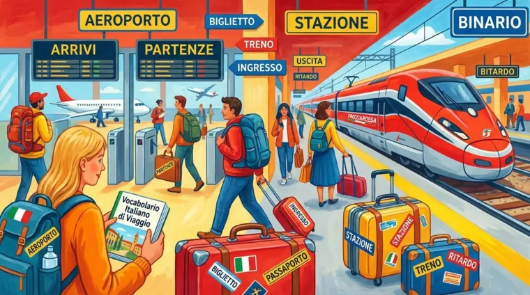 В аэропорту и на вокзале: итальянский словарь