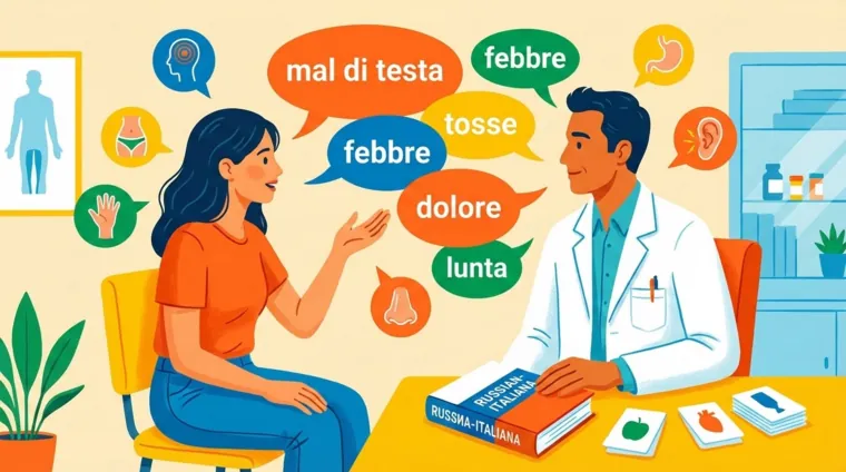 Как объяснить симптомы на приёме у врача на итальянском