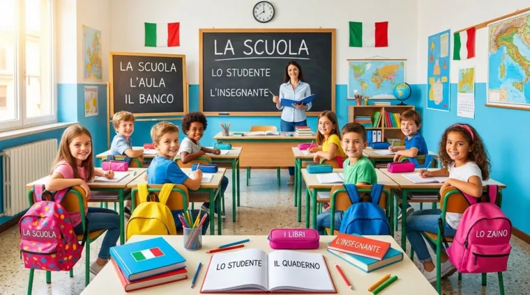 Образование и школа: лексика на итальянском языке
