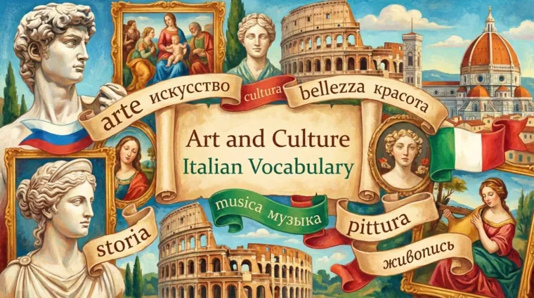 Искусство и культура: словарь по-итальянски