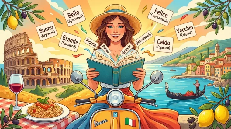 Итальянские прилагательные: топ-100 с примерами