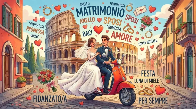 Лексика по теме «Свадьба и отношения» на итальянском