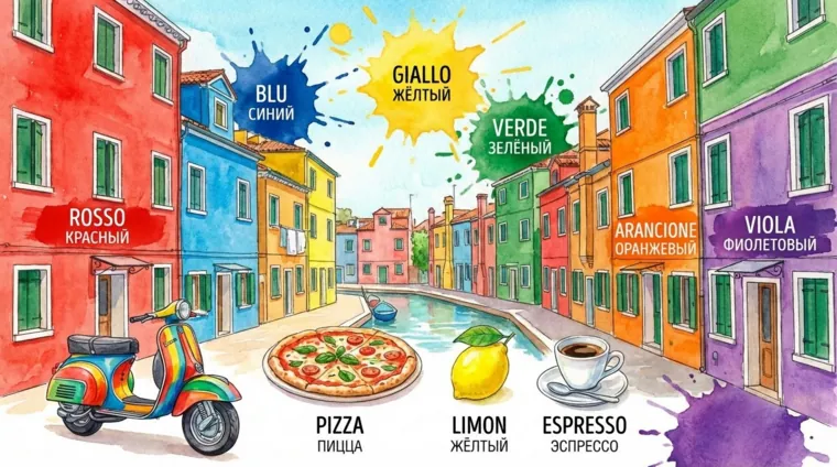 Цвета на итальянском языке: простая лексика для старта