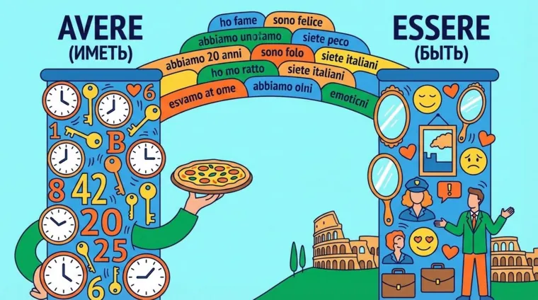 Глаголы avere и essere: базовая грамматика