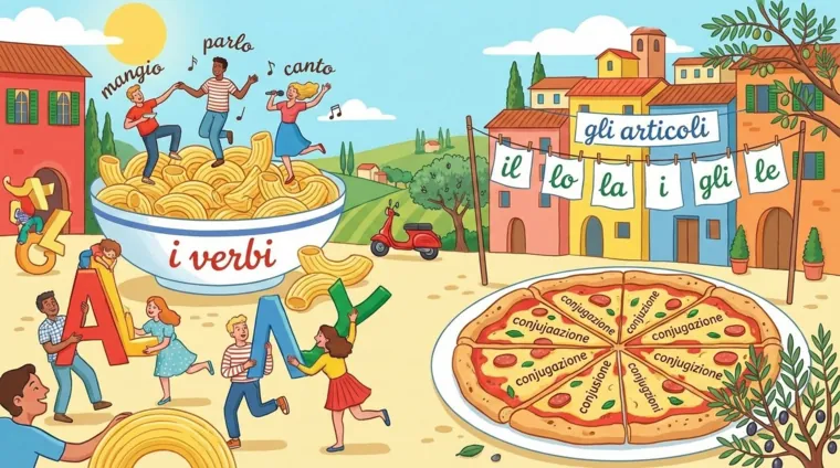 Итальянская грамматика в простых примерах