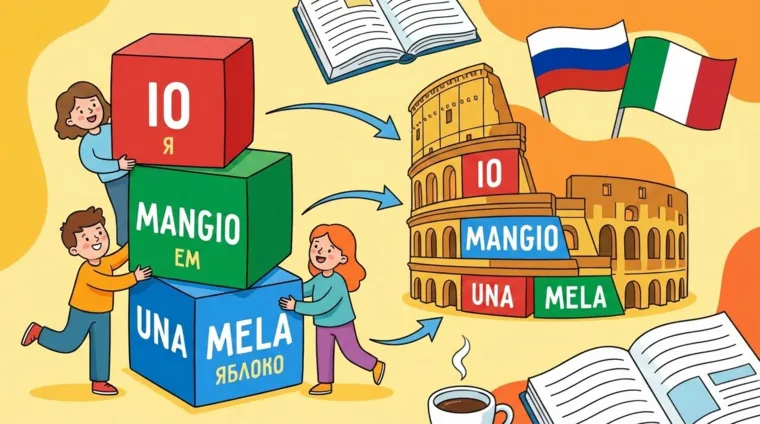Как построить простое предложение на итальянском