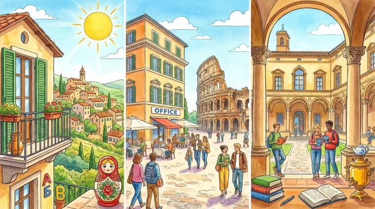 Как сказать, где ты живешь, работаешь, учишься