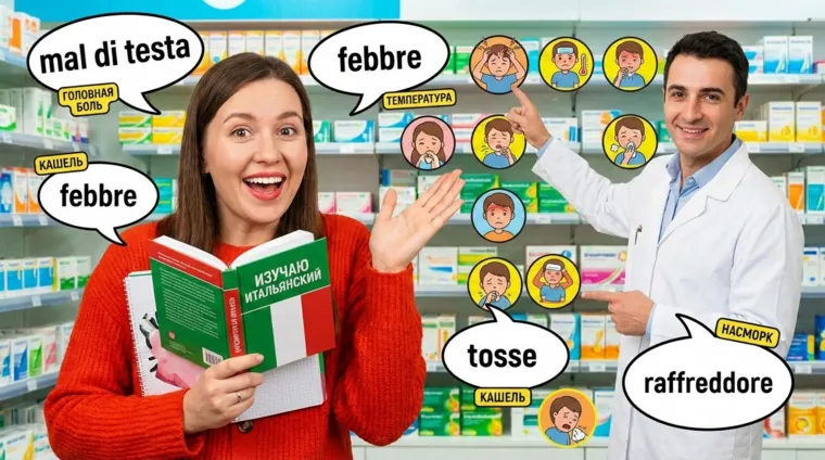 Как объяснить симптомы по-итальянски