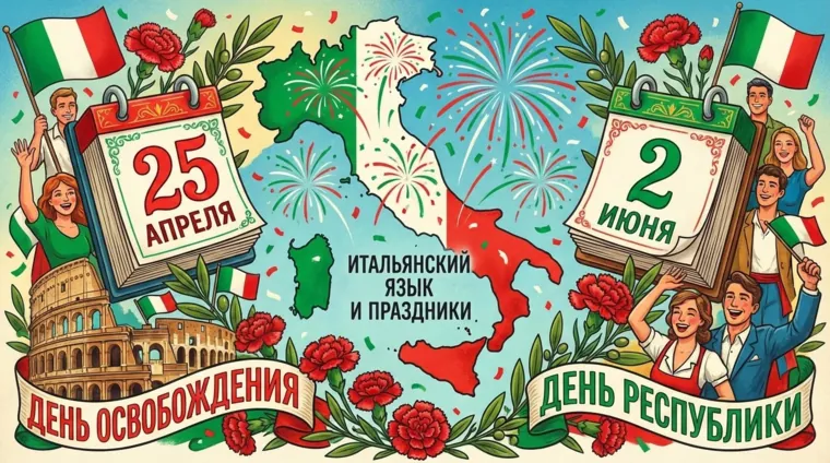 25 апреля и 2 июня — государственные праздники Италии
