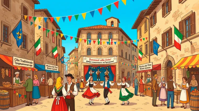 Праздники в маленьких итальянских городках