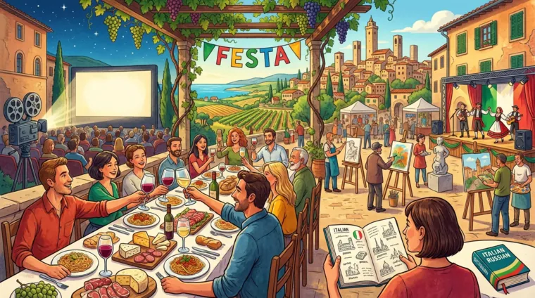 Фестивали вина, еды, кино и искусства в Италии