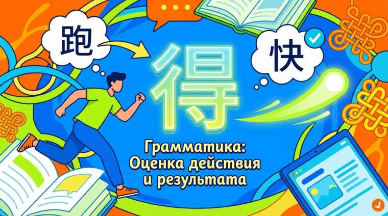Частица 得 в китайском языке: грамматика оценки действий