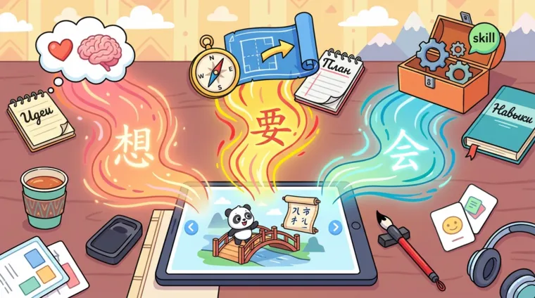 Глаголы хотения и намерения в китайском языке: 要, 想, 会