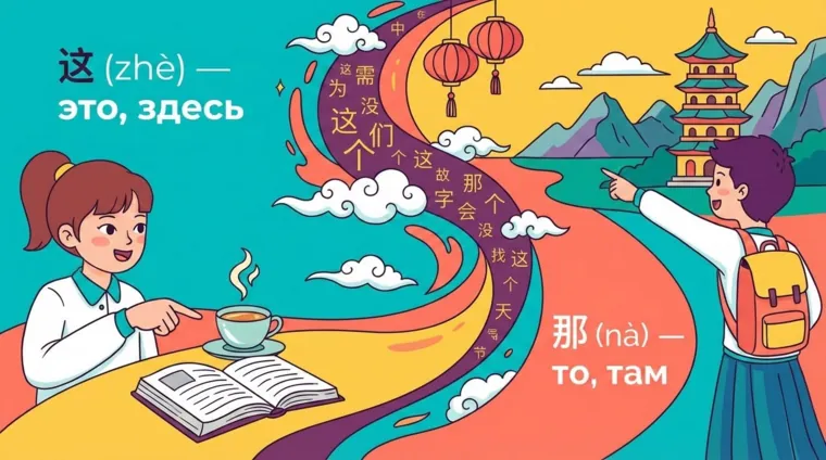 Указательные местоимения в китайском языке: 这, 那