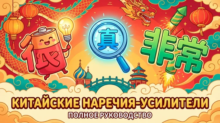 Как использовать наречия в китайском языке: 很, 真, 非常