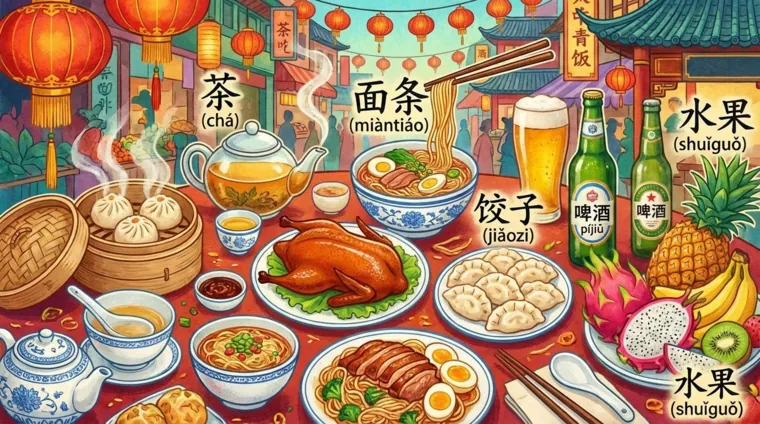Еда и напитки: лексика китайского языка с транскрипцией