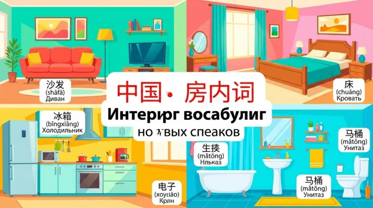 Комнаты и элементы интерьера: лексика китайского языка
