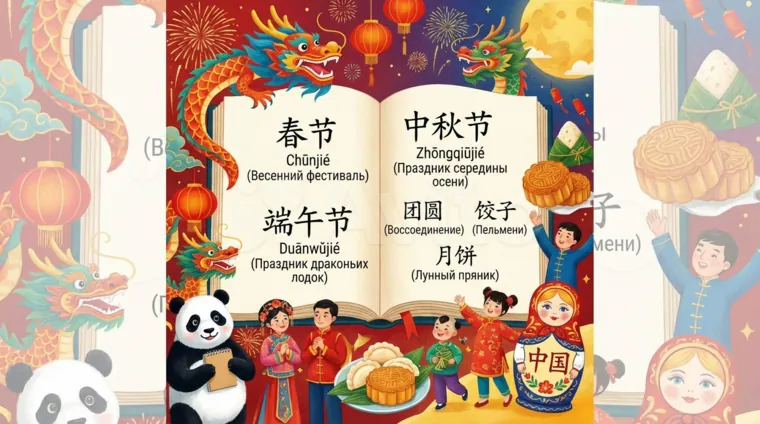 Праздники Китая: названия и ключевые слова на китайском языке