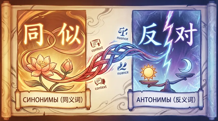 Как использовать китайские синонимы и антонимы