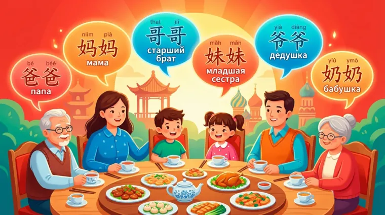 Как говорить о семье на китайском языке: слова и выражения