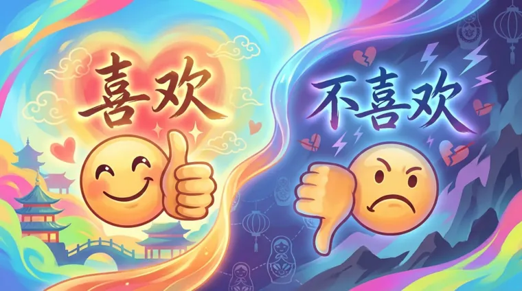 Как сказать "мне нравится" и "мне не нравится" на китайском языке