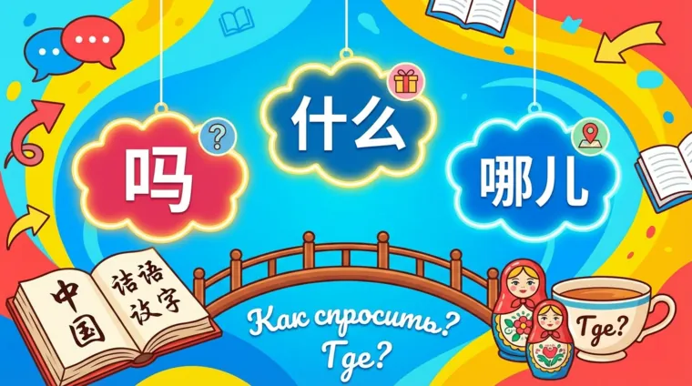 Как задать вопрос на китайском языке: 吗, 什么, 哪儿