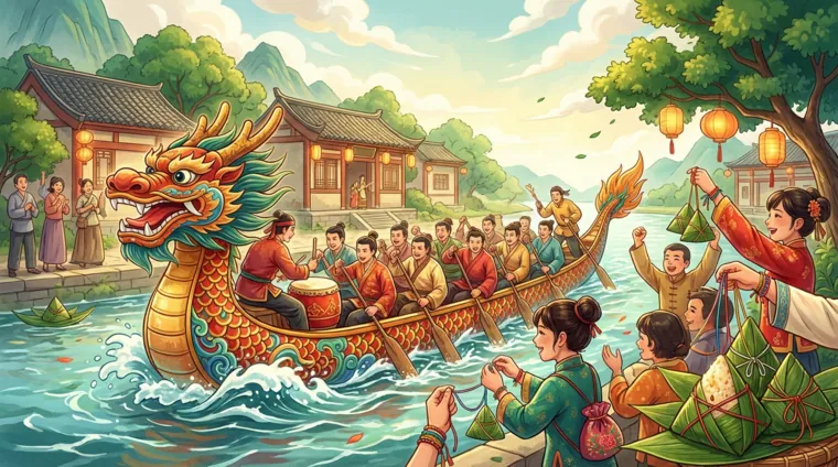 Праздник драконьих лодок: традиции и лексика китайского языка